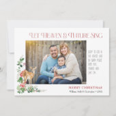 Carte de vacances plate ciel et nature chantent (Devant)