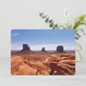 Carte de vacances plate de Monument Valley (Debout devant)