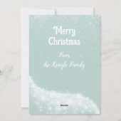 Carte de vacances plate de Noël avec un arbre de c (Dos)