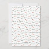 Carte de vacances plate de Noël pour amateur de ch (Dos)