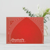 Carte de vacances plate en forme de dôme étoilé av (Debout devant)