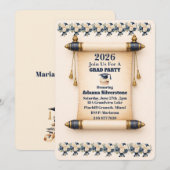 Carte de vacances plate - Invitation défilante mod (Devant / Derrière)