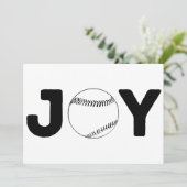 Carte de vacances plate Joy Baseball (Debout devant)