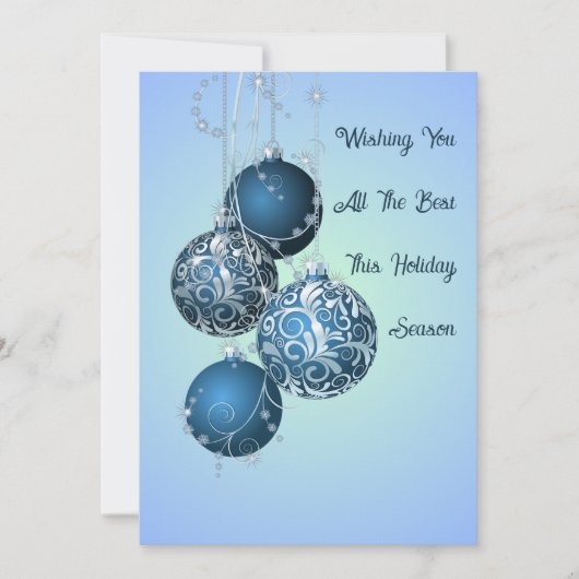 Carte de vacances plate personnalisée avec arbre a (Devant)