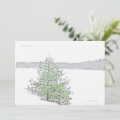 Carte de vacances plate recto-verso (Debout devant)