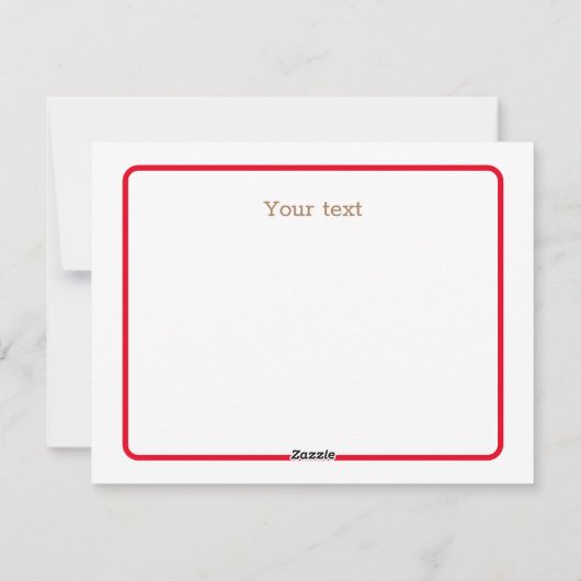 Carte de vacances plate rouge de suricates mignons (Dos)