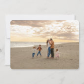 Carte de vacances plate simplement nous avec deux  (Dos)