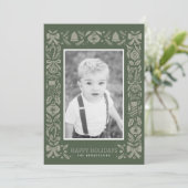 Carte de vacances plate, taille: 4,25" x 5,5", pap (Debout devant)