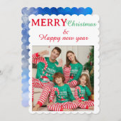 Carte de vacances plate, Taille: 5" x 7", Papier: (Devant / Derrière)