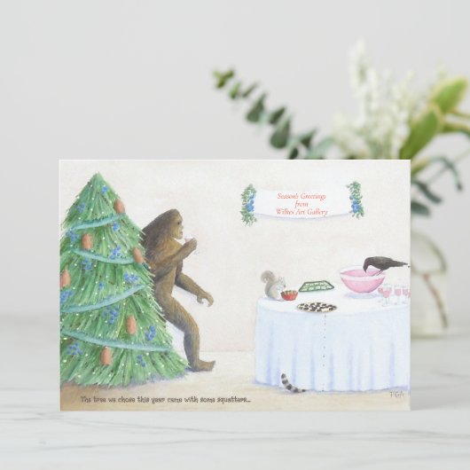 Carte de vacances plates (Debout devant)