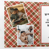 Carte de vacances pliable à trois volets de style  (Intérieur en premier)