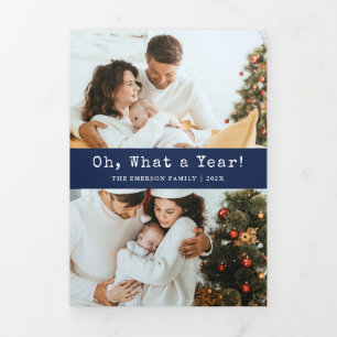 Carte de vacances pliable Navy Photo