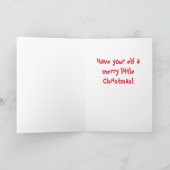 Carte de vacances pliante, Joyeux elfe de Noël (Intérieur)