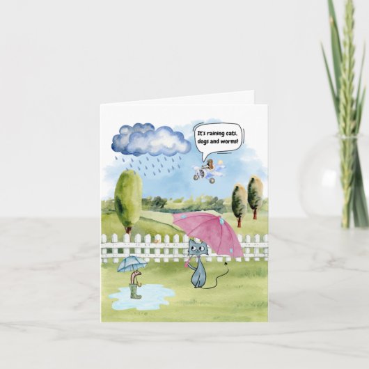 Carte de vacances pliée (Devant)