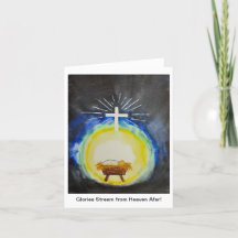 Carte de vacances pliée