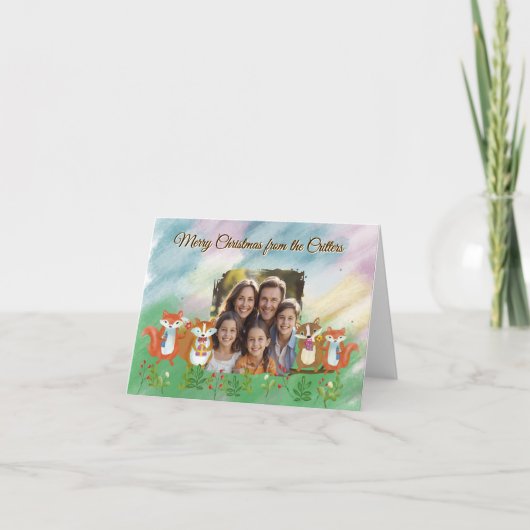 Carte de vacances pliée (Devant)