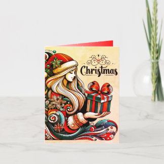 Carte de vacances pliée