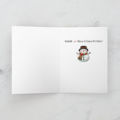 Carte de vacances pliée (Intérieur)