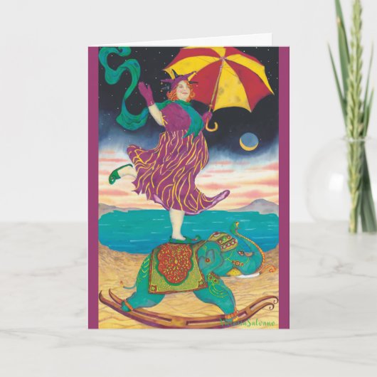 Carte de vacances pliée (Devant)