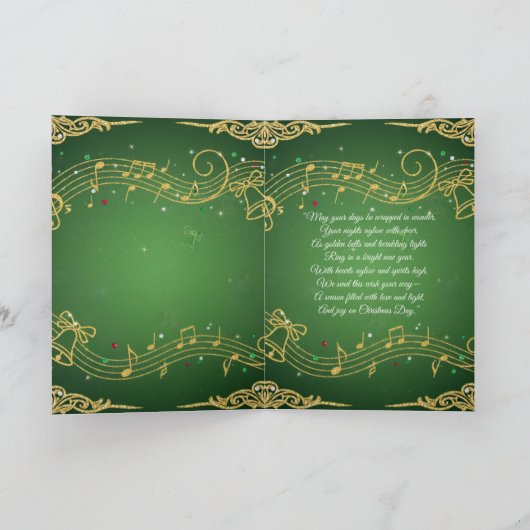 Carte de vacances pliée (Intérieur)