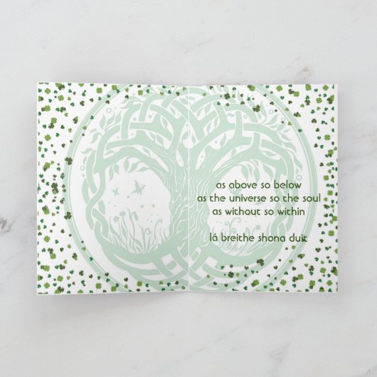 Carte de vacances pliée (Intérieur)