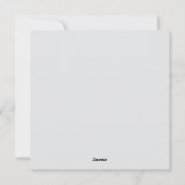 Carte de vacances pliée (Dos)