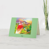 Carte de vacances pliée à la grenade arménienne (Dos)