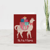 Carte de vacances pliée à l'animal dessiné à la ma (Devant)