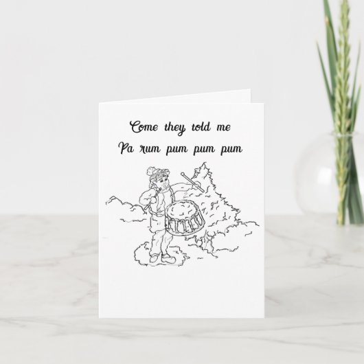 Carte de vacances pliée : Amour Pour Noël (Devant)