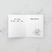 Carte de vacances pliée : Amour Pour Noël (Intérieur)