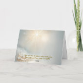 Carte de vacances pliée Ange céleste (Dos)