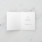 Carte de vacances pliée avec lettrage manuel - Joy (Intérieur)
