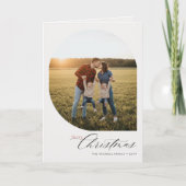 Carte de vacances pliée avec photo de l'Elegant Ar (Devant)