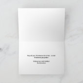 Carte de vacances pliée avec vins de réjouissance (Intérieur)