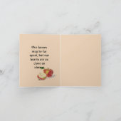 Carte de vacances pliée : Bonne fête de Thanksgivi (Intérieur)