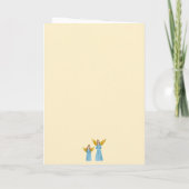 Carte de vacances pliée d'anges mignons modernes (Dos)