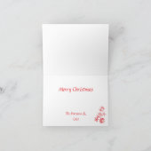 Carte de vacances pliée de dachshund mignon (Intérieur)