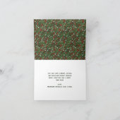 Carte de vacances pliée de Noël moderne (Intérieur)