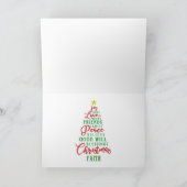 Carte de vacances pliée du Père Noël (Intérieur)
