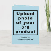 Carte de vacances pliée en bleu clair Hanoukka Bus (Dos)