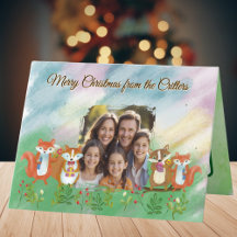 Carte de vacances pliée en bois