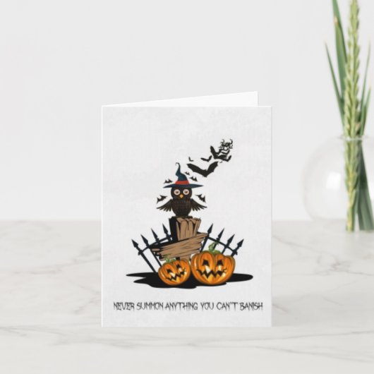 Carte de vacances pliée Halloween (Devant)