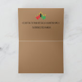 Carte de vacances pliée : HAPPY KWANZAA (Intérieur)