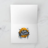 Carte de vacances pliée Joy Halloween (Intérieur)