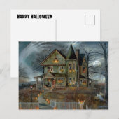 Carte de vacances pliée Joy Halloween (Devant / Derrière)