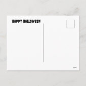 Carte de vacances pliée Joyeux Halloween (Dos)