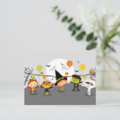 Carte de vacances pliée Joyeux Halloween (Debout devant)