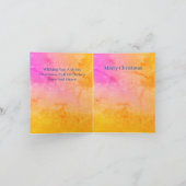 Carte de vacances pliée : Joyeux Noël (Intérieur)