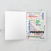 Carte de vacances pliée Morse Santa - 5"x7" (Intérieur)