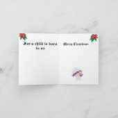 Carte de vacances pliée : Naissance de Jésus-Chris (Intérieur)